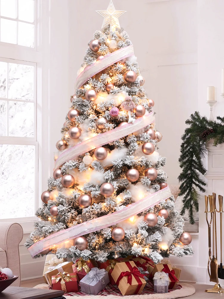 

Зашифрованная Рождественская елка, подарок на Новый год, большие роскошные искусственные украшения, семейный Рождественский Декор для дома