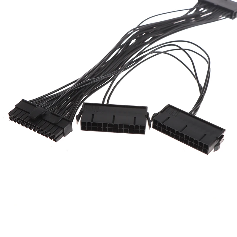 

Новый 24 Pin источник питания синхронизатор Удлинительный кабель 20 + 4 Pin тройной блок питания ATX адаптер кабель 18AWG провод для майнинга
