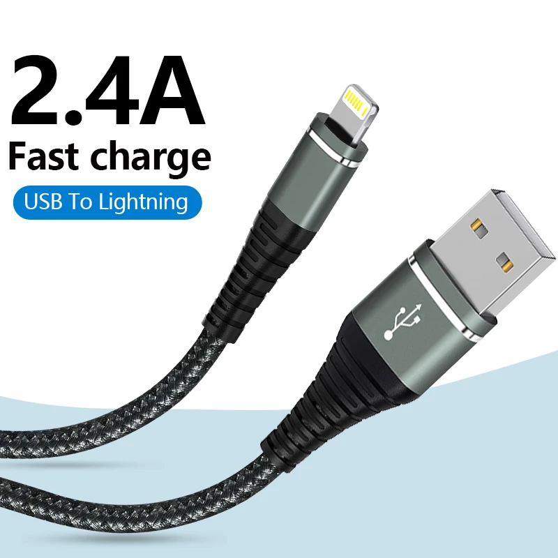 Lightning Cable USB Original Fast Charging Cord for Iphone 14 13 12 11 Pro Max XS X XR 7 8 6 Plus SE