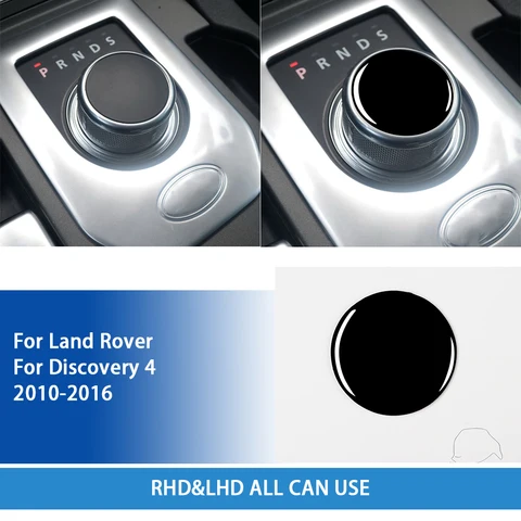 Аксессуары для Land Rover Discovery 4 2010-2016, крышка ручки переключения передач салона автомобиля, стикер глянцевый черный пластик