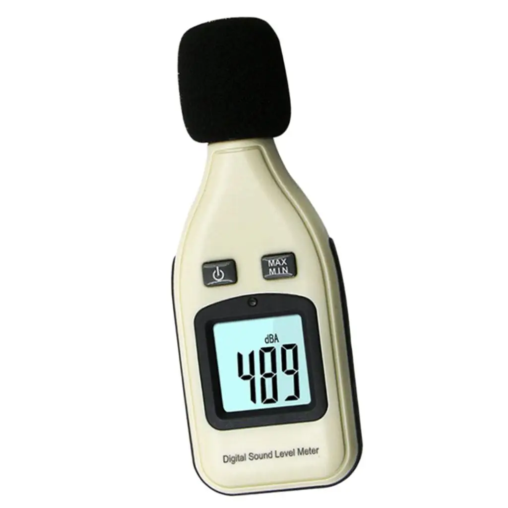 

Handheld White Sound Pressure Noise Meter Detector 30-130dB Data