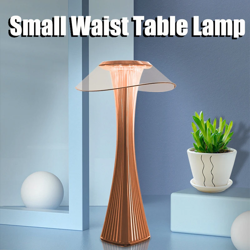 

Creative Bar Table Lamp USB Rechargeable Desk Lamp Touch Dimming Restaurant Lamp For Coffee/Bedroom/Living Room Lighting