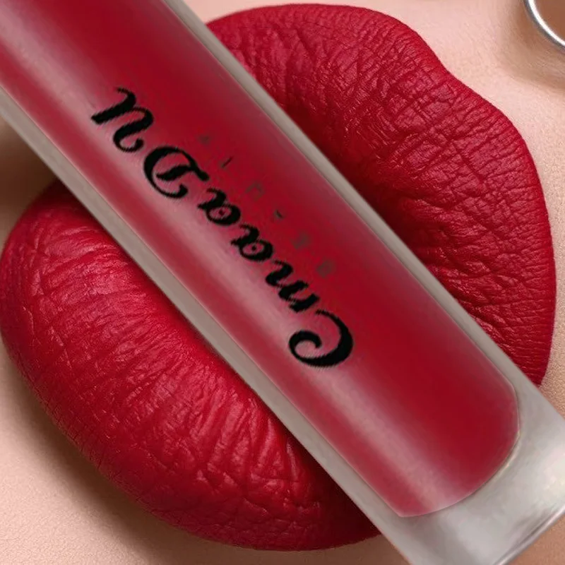 

15 Colors Velvet Matte Lipgloss Waterproof Nude Red Black Red Liquid Lipstick Makeup Matte Long Lasting Non-Stick Cup Lip Glaze