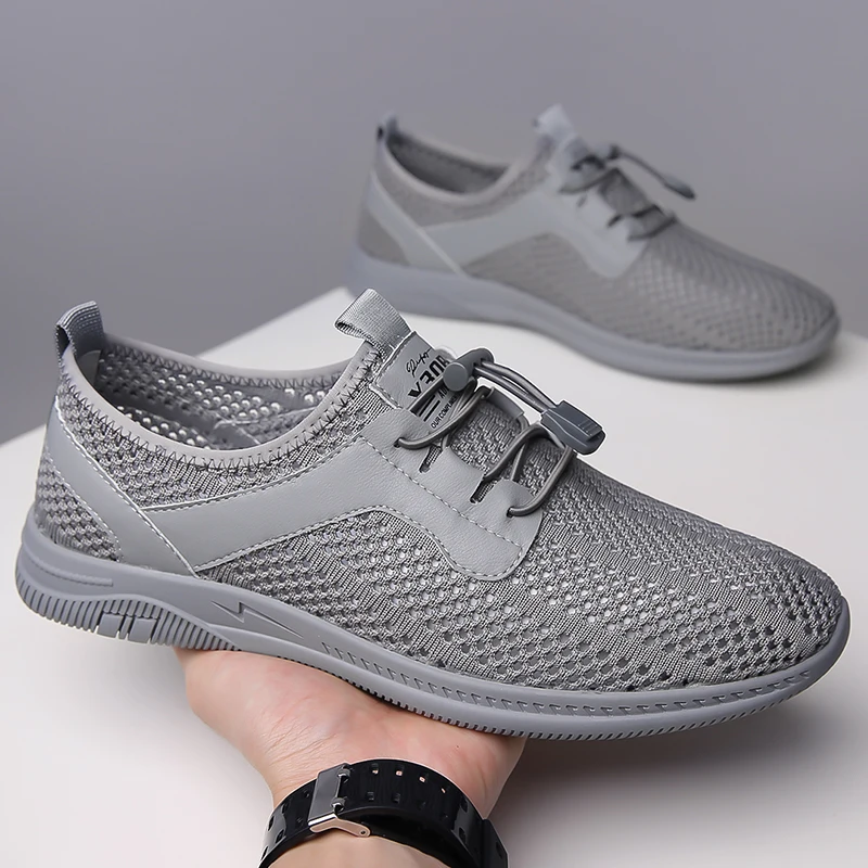 Кроссовки мужские с вырезами повседневная обувь для отдыха на открытом воздухе