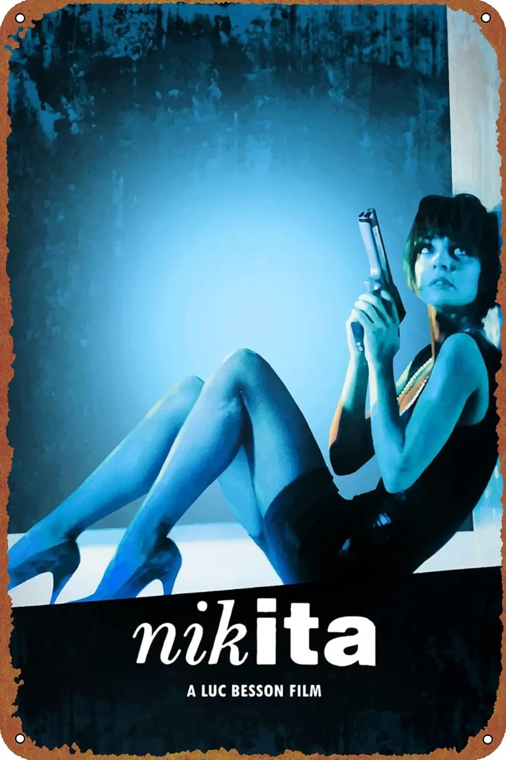 Постер фильма Nikita настенный декор вывеска-12x8 дюймов металлическая вывеска бар