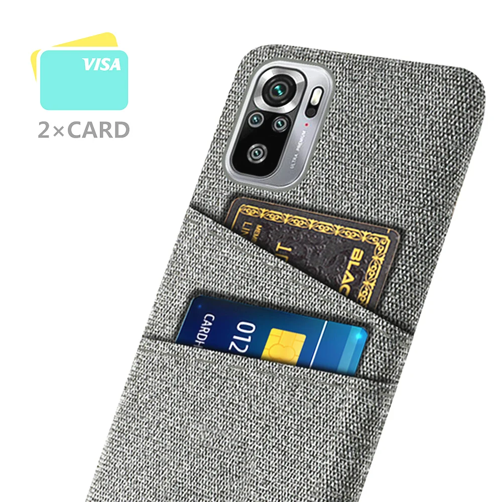 

For Xiaomi Redmi Note 10 10S Case 4G 5G Luxury Fabric Dual Card Phone Cover For Redmi Note 10 Pro Global Phone Cover Note10 S