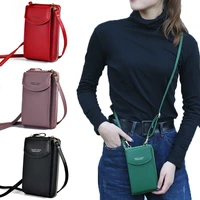 Fashion Cellphone Shoulder Bag Women Leather Crossbody Bag 2022 New Handbag Card Holder Messenger Bag Flap Wallet