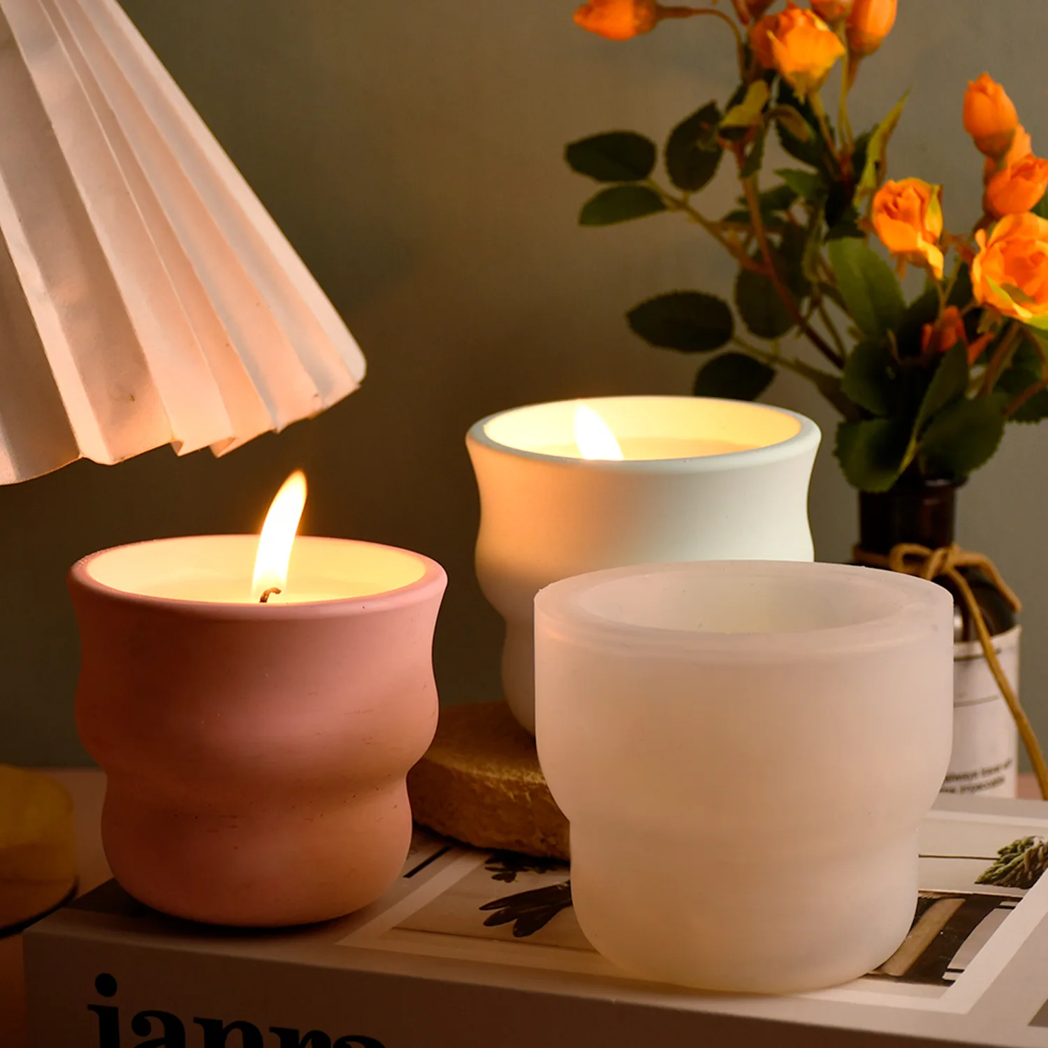 Креативная поясная чашка для свечей цементные бетонные формы сделай сам банка