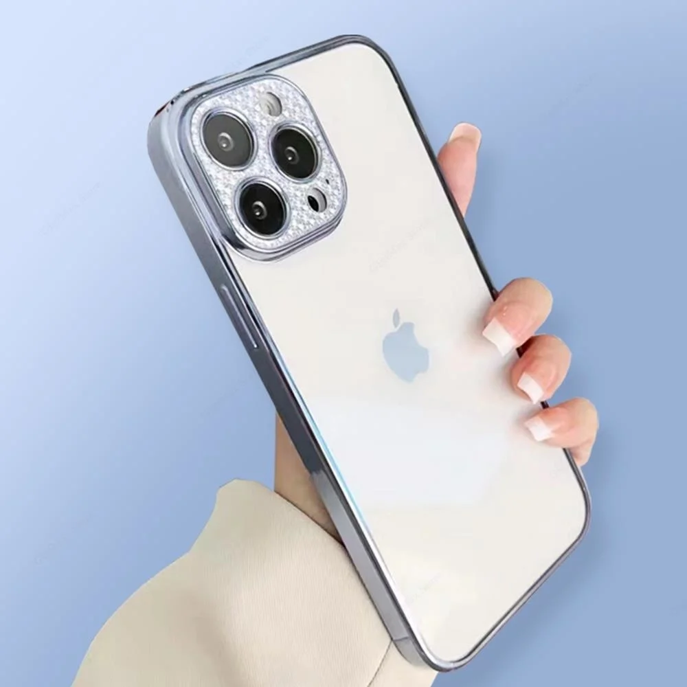 

Прозрачный чехол с гальваническим покрытием для IPhone 11 Pro Max