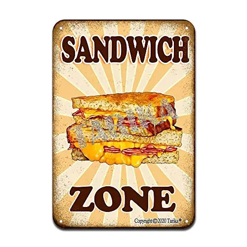 

Железный постер с изображением сэндвич-зоны, Оловянная вывеска, винтажный Настенный декор для кафе, бара, паба, дома, украшение для пива, поделки