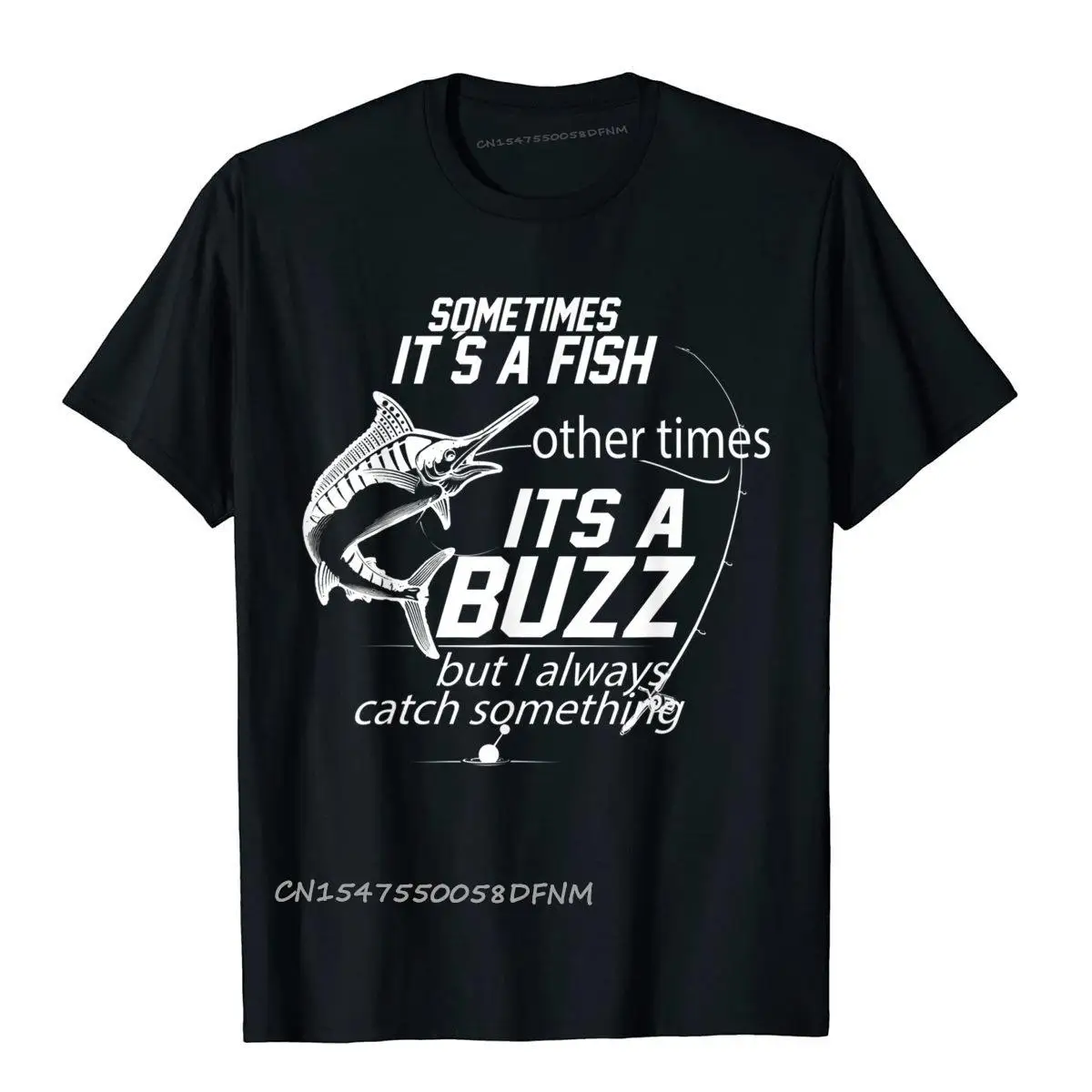 

Printed On Mens Funny Fishing Sometimes Its Group T Shirt Faddish Premium Cotton Mens Top T-Shirts