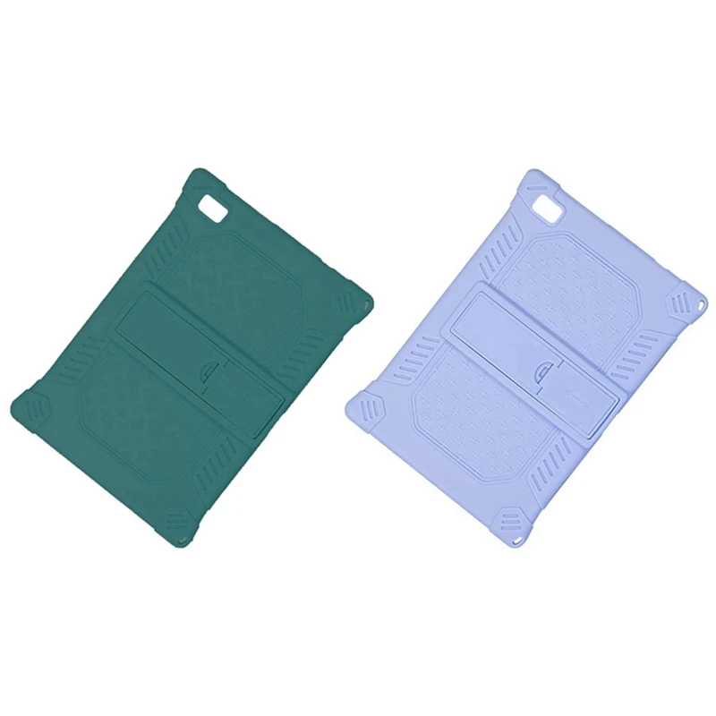 

2PCS Case Cover For Teclast P20HD 10.1 Inch Tablet PC Stand Protection Silicone Case (Light Purple & Dark Green)