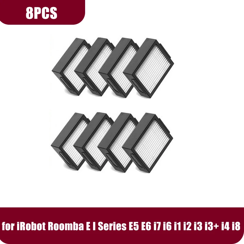 

Совместимость с iRobot Roomba E I Series E5 E6 i7 i6 i1 i2 i3 i3+ i4 i8 резиновые боковые щетки, фильтр, мешки для пыли, запасные части