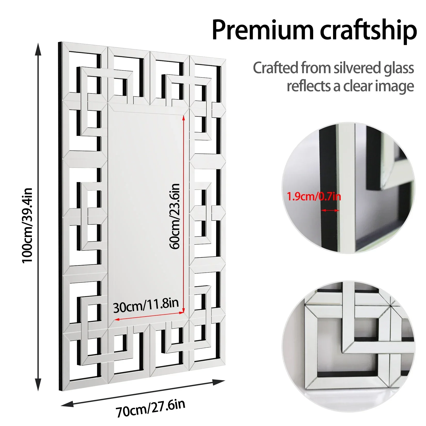 Технические зеркала большое зеленое венецианское зеркало для отеля домашнего