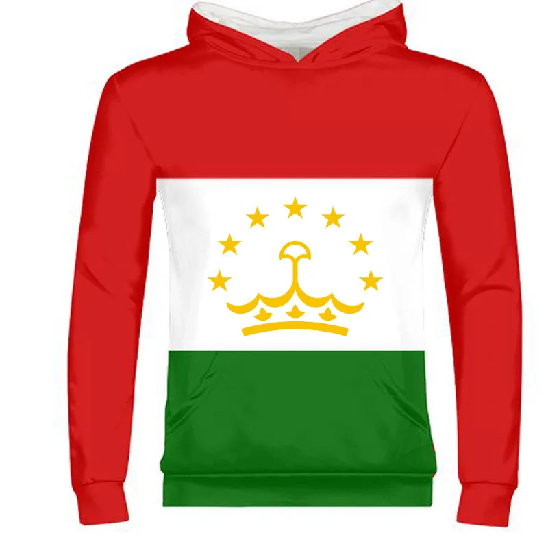 

TAJIKISTAN Male Diy Free Custom Made Name Number Photo Tjk Zipper Sweatshirt Nation Flag Tj Tajik Country College Boy Clothing