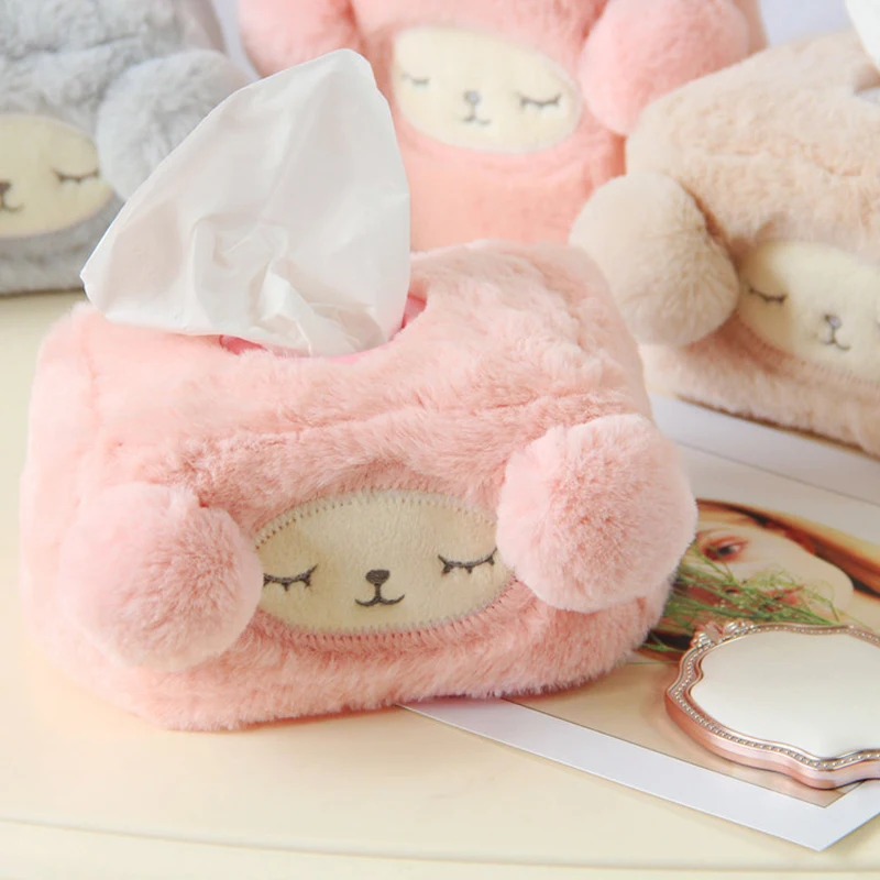 INS Kawaii Набор салфеток из овечьей ткани для дома Гостиная Трехмерный розовый набор