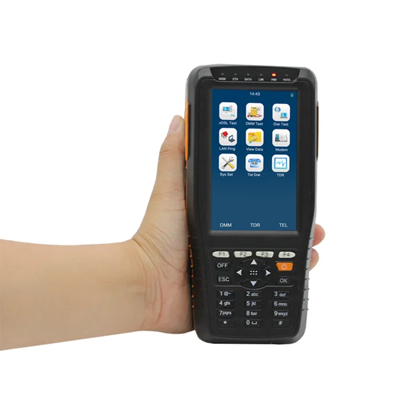 TM-600 Тестер ADSL/VDSL2+ Тест DMM Измеритель OPM/VFL Трекер тонов/телефон TDR Локатор