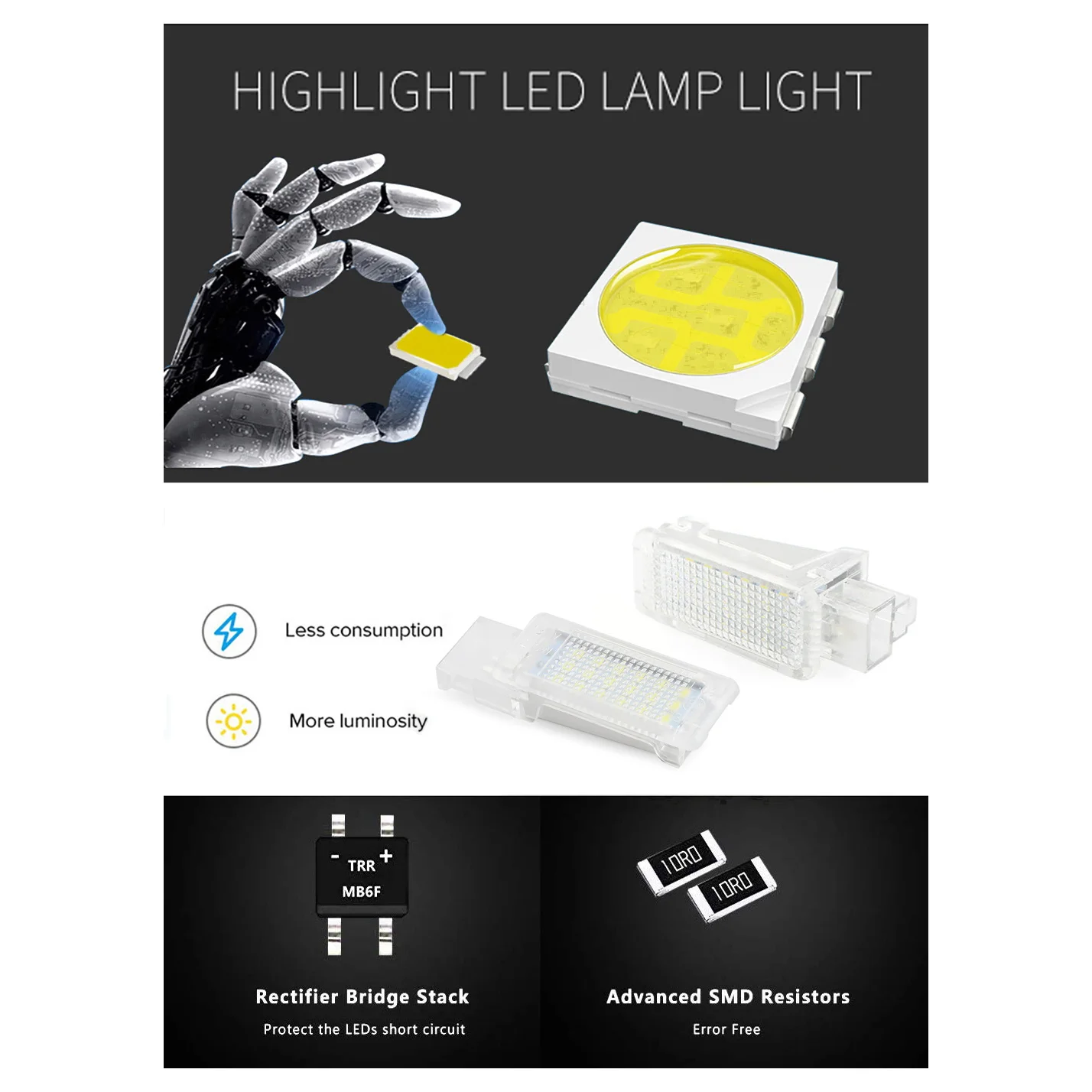 Автомобильный светильник багажника для Audi A4 A6 C6 C7 R8 TT Q5 Q3 Q7 A8 S3 RS6 4B 0947415 4Б A 4E 8D