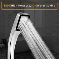chrome plated water saving filter handheld shower head bath nozzle rainfall showerhead