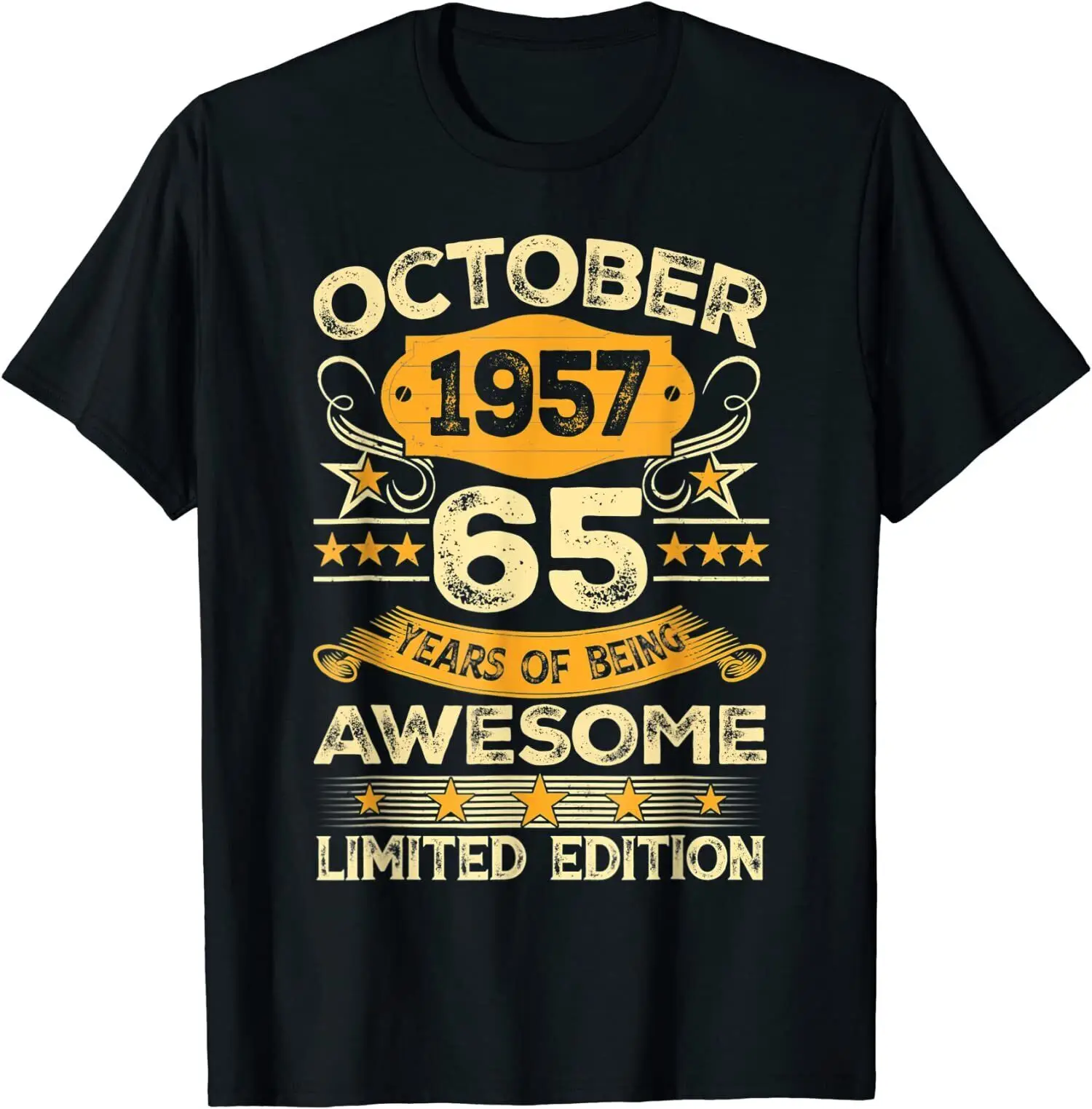 

Потрясающая с октября 1957 года, 65 лет, Готическая футболка ольччан, футболка с принтом, крутая футболка, брендовая Эстетическая Мужская футболка в стиле Харадзюку