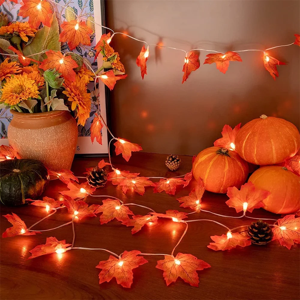 Рисунок 5 - Гирлянда из декор для Дня благодарения кленового листа