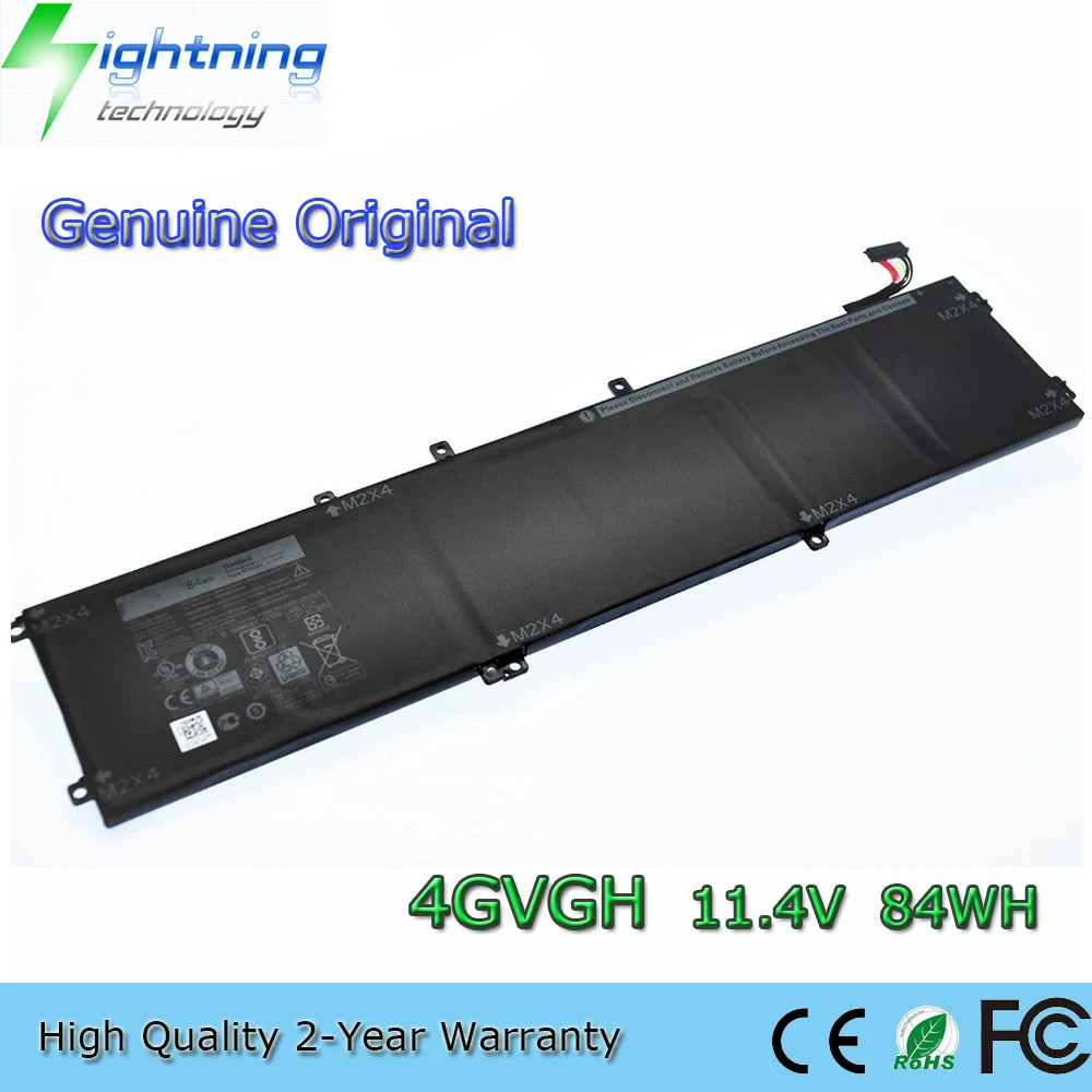 

New Genuine Original 4GVGH 11.4V 84Wh Laptop Battery For Dell XPS 15 9550 Precision 5510 Series P56F1 P6KD 01P6KD