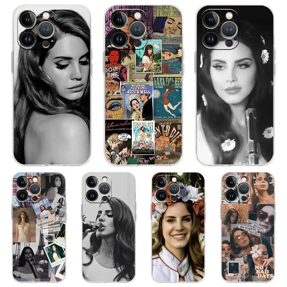 

Lana Del Rey Transparent Case For iPhone 13 11 12 Pro Max 12 13 Mini 7 8 SE 2020 XR XS X 6 6S Plus Silicone Phone Cover