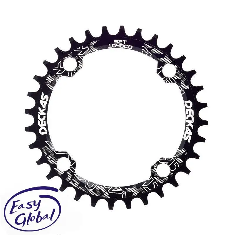 

Deckas Narrow Wide 104 BCD Crown Chainring Round 32T 34 Teeth 36T 38T Bicycle Crankset MTB Monoplate 104BCD Mountain Bike Dish