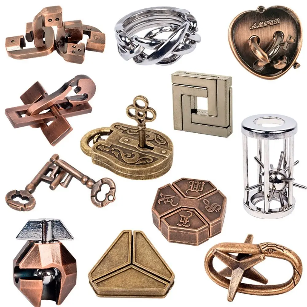 For Children Adults Rompecabezas Metalico 3d Iq Brain Teaser Casse Tete Juguetes Y Aficiones Funny Gifts