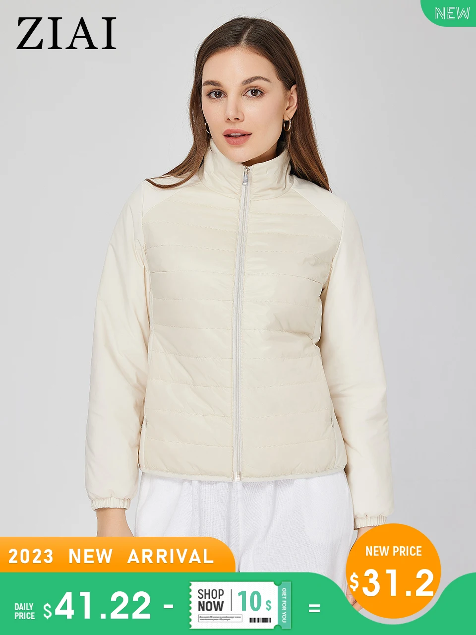 

ZIAI 2023 New Spring Women's jacket Light weight high-quality Short Thin comfortable Slim jackets Women's down jacket ZM-20402