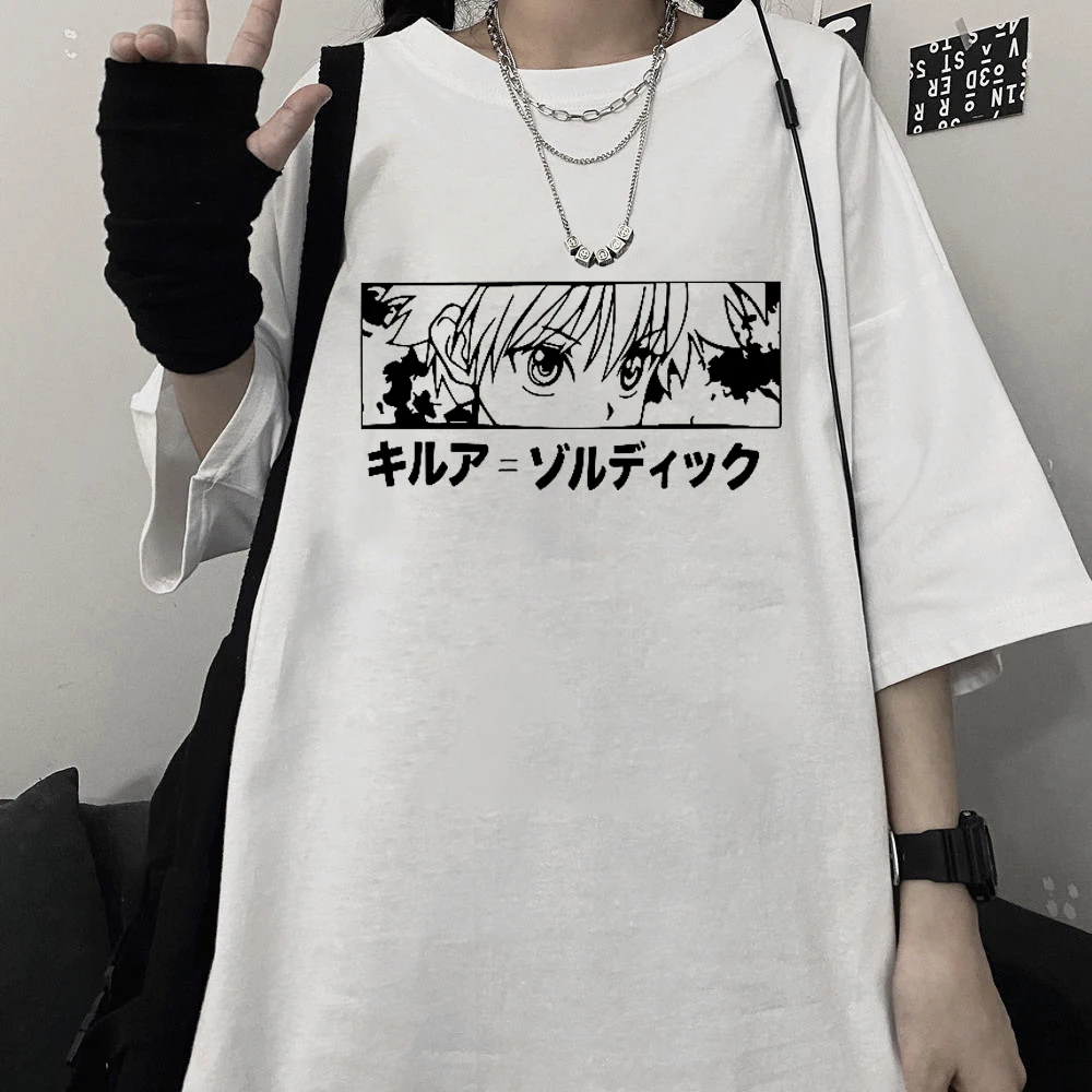 Hunter X Аниме одежда для женщин Графические футболки Готический кавайный Харадзюку