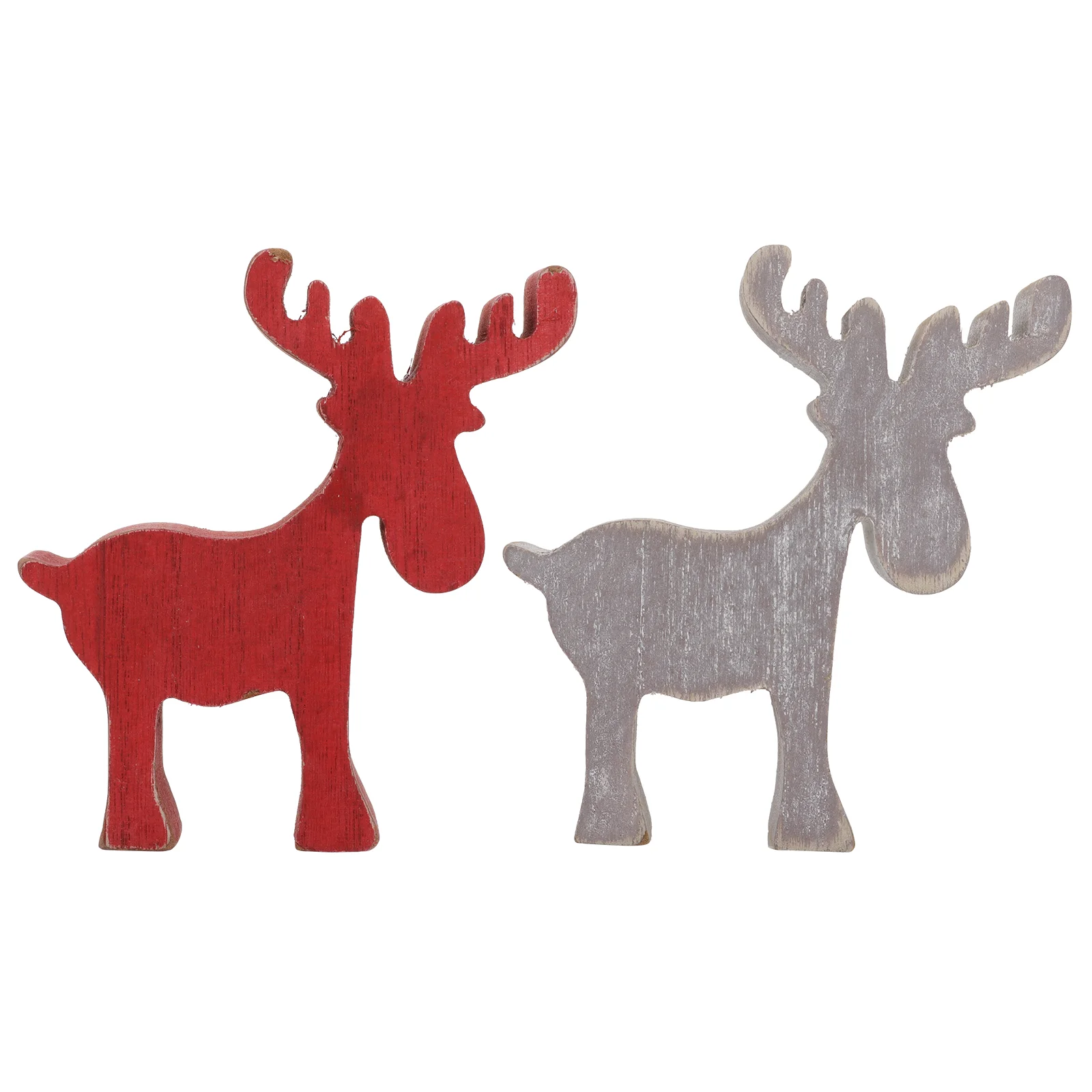 

Christmas Reindeer Wood Ornament Deer Decor Elk Table Ornaments Gift Mini Tabletop Statues