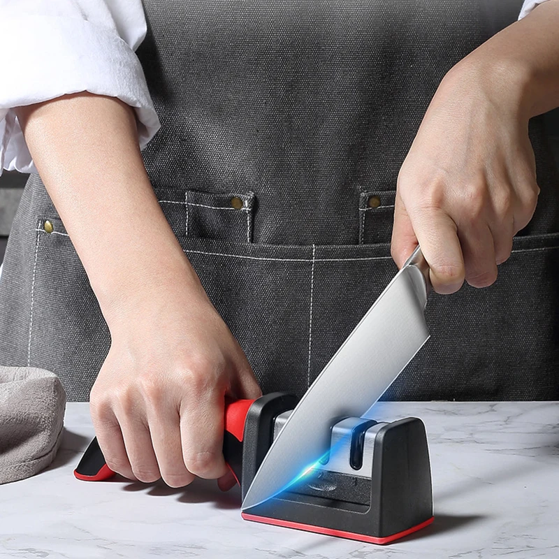 

1pc Portable Knife Sharpener, Three Stage Knife Sharpener