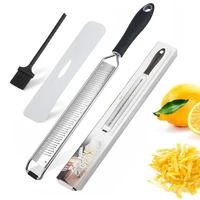 professional zesting tool premium kitchen multi purpose citrus heavy duty stainless steel blade lemon zester cheese grater