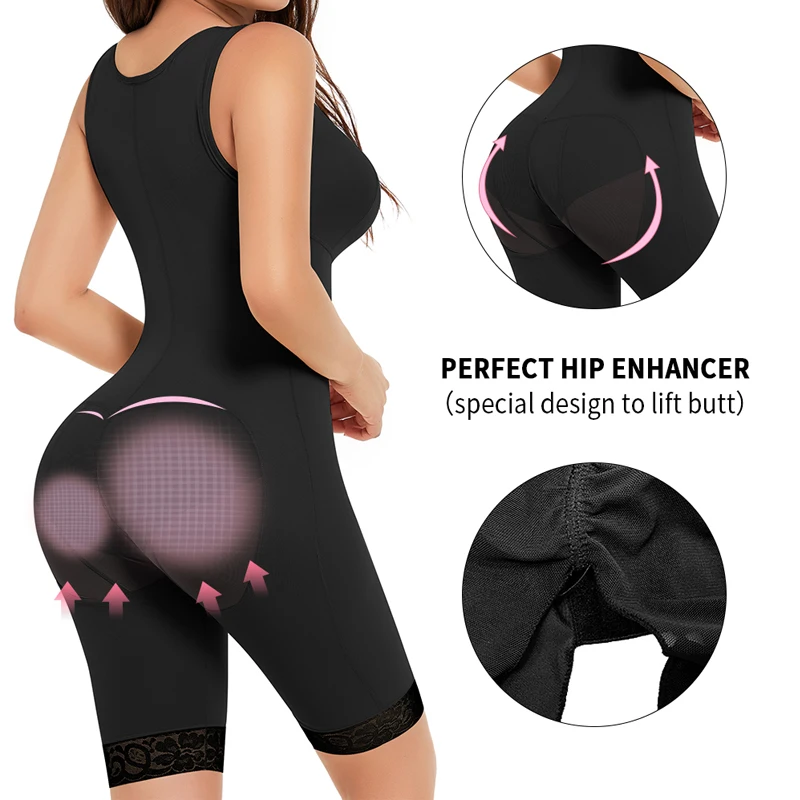 Full Body Shapewear for Women Faja Colombianas Waist Trainer Compression Garments Tummy Control Shapewear Slimming Butt Lifter