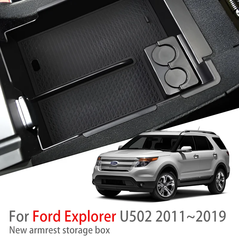 

Автозапчасти подходят для Ford Explorer U502 2011 ~ 2019 коробка для хранения подлокотников центральной консоли автомобиля многофункциональные аксессуары для интерьера