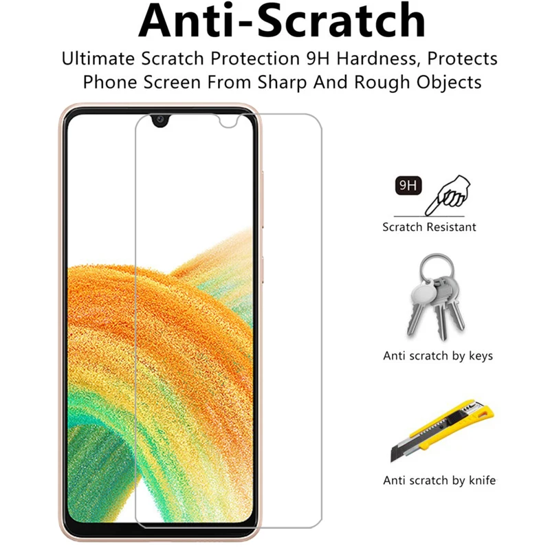 Фото Защитное закаленное стекло для Samsung Galaxy A73 A53 A33 A23 A13 A03 A03S 5G, защитная пленка для экрана A 73 53 33 23 13 03 S 03S 53A 73A №3