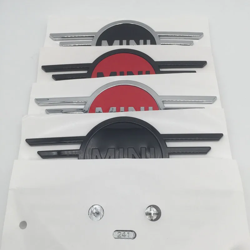 1pcs new 3D ABS Car Front Head Hood Bonnet emblem Rear Tail Bumper Trunk Boot Mark badge Sticker Decal for F54 F55 F56 F57 F60 - купить по