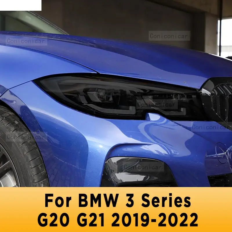 

Для BMW 3 серии G20 G21 2019-2022 Автомобильная внешняя фара Защита от царапин передняя лампа ТИНТ фотолампа аксессуары для ремонта