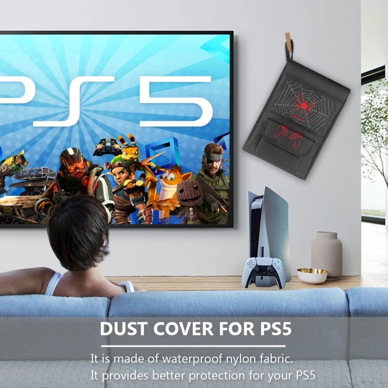 

Dust Cover, Nylon Neat Lining Dust Guard Compatible with PS5, Anti Scratch Cover Sleeve Console Digital Edition 24BB