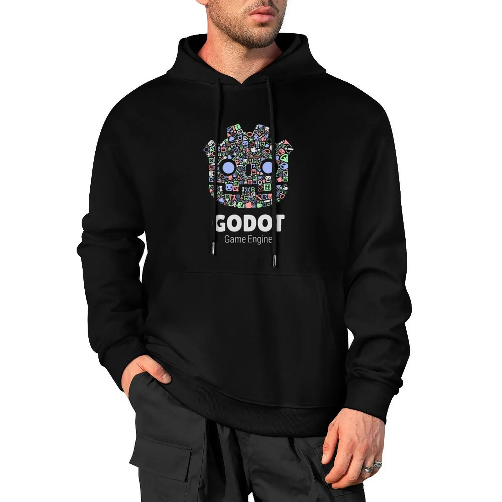 Godot-Nodes пуловер с капюшоном мужское пальто мужская одежда корейская осенняя
