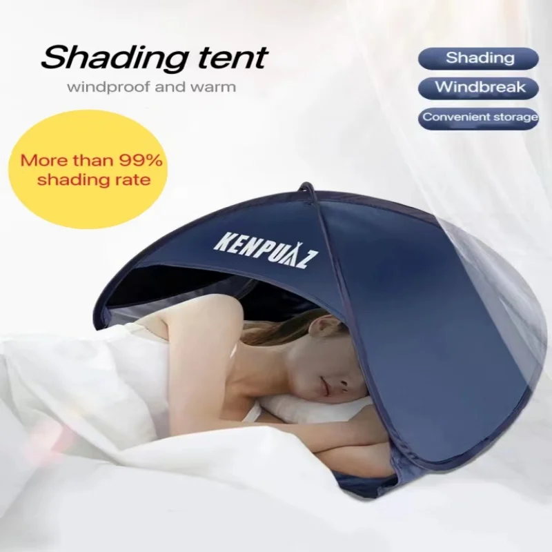 

Camping Small Tent Headrest Small Tent Outdoor Indoor Foldable Easy Ultralight Quick Opening Beach Sun Shade Opaque Tent