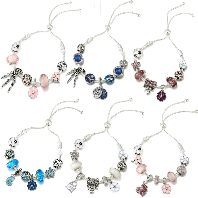 

Yexcodes Fashion Jewelry Silver Plated Chain Bracelet Dream Catcher Adjustable Bracelet Ladies Party Jewelry Direct Mail