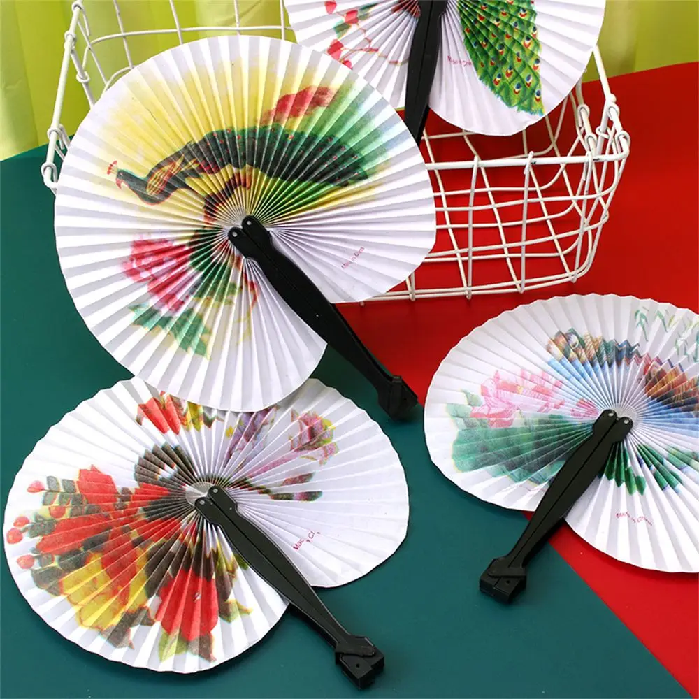 

Decorative Handmade Party Printed Favour Elegant Folding Fan Paper Folding Hand Fan Chinese Style Chinese paper fan