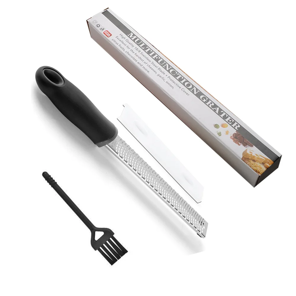 Многофункциональный кухонный инструмент, длинная ручная шоколадная тёрка из нержавеющей стали с отверстием, пластиковая ручка