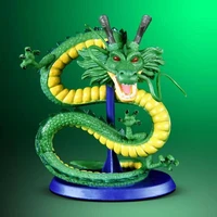 11cm dragon ball cyan dragon handmade model decoration dragon ball z anime dragon doll toy party desktop ornaments