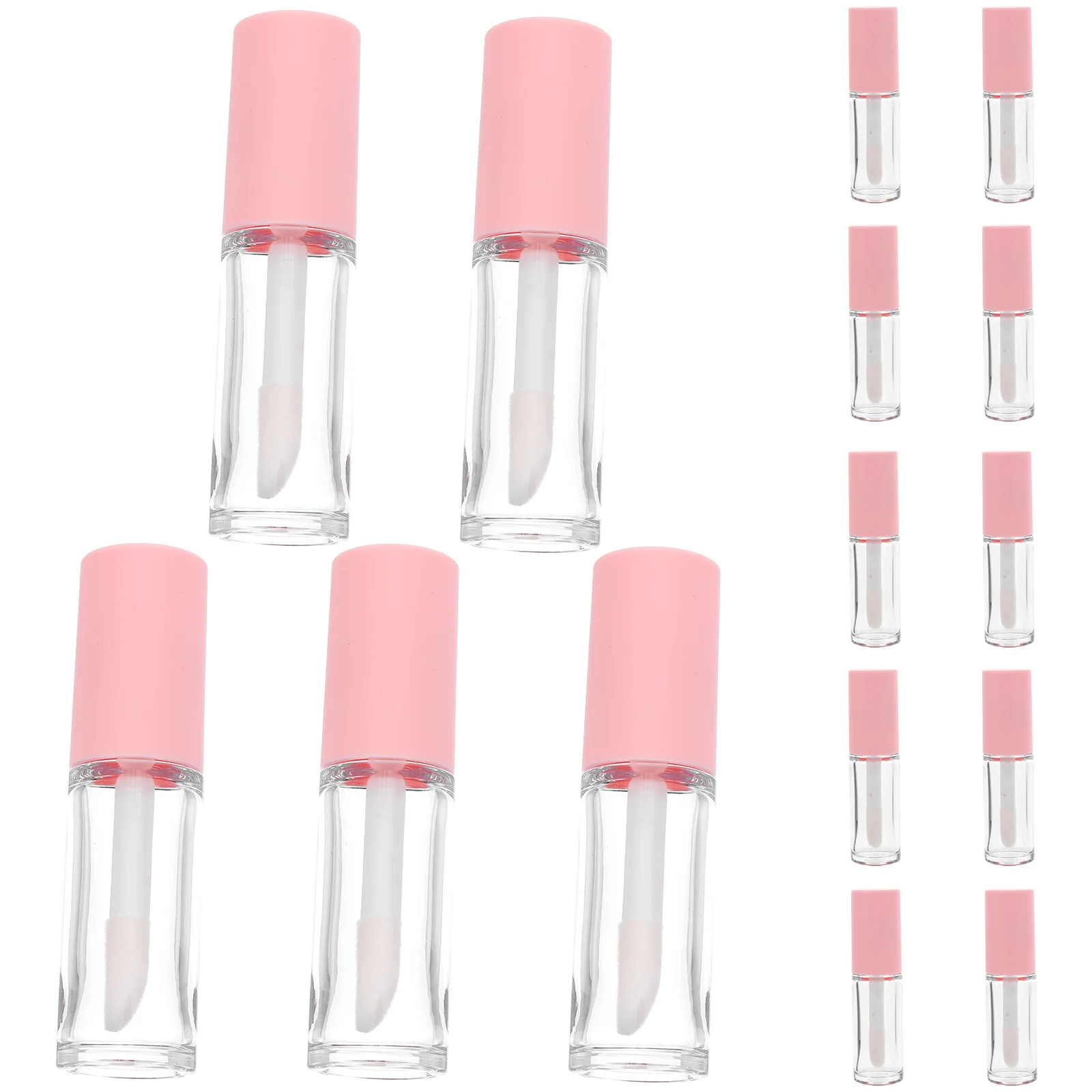 

15 pcs Portable Lip Gloss Bottles Refillable Lip Balm Container Empty Lip Balm Tubes with Wands