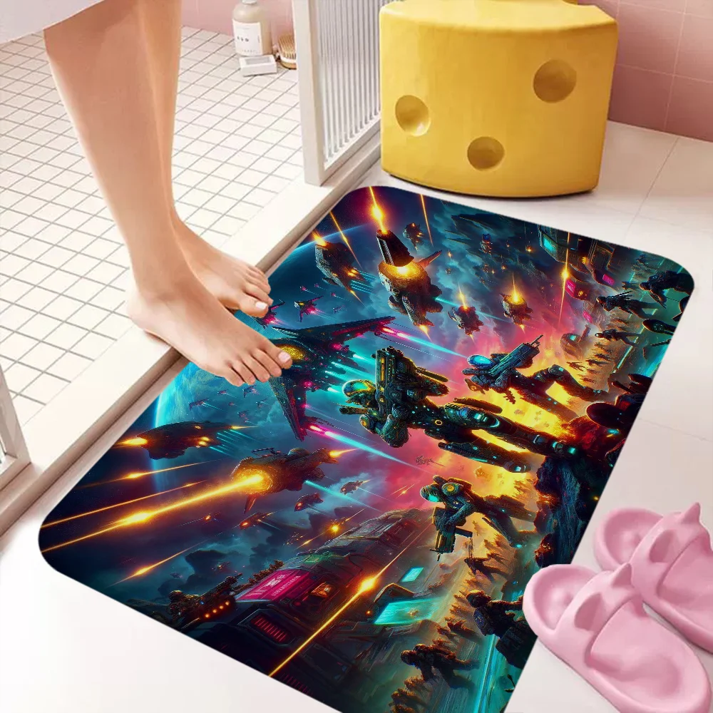F-Faze C-Clan Entrance Door Mat Washable Non-Slip Living Room Sofa Chairs Area Kitchen Welcome Doormat