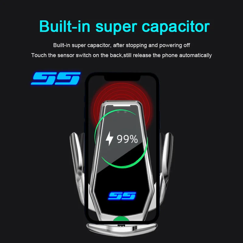 

For Chevrolet SS Accessories Smart Induction Wireless Charging Car Phone Holder For SS Chevrolet