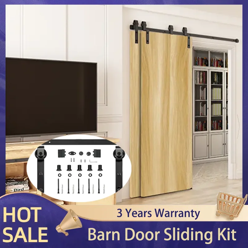 Подвесная направляющая для двери сарая подвесной колесная фурнитура полный